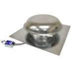 24" electric roof mounted power attic air vent fan . Metal dome. 1170cfm