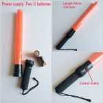 50cm Traffic Wand Red LED safety signal Baton Light